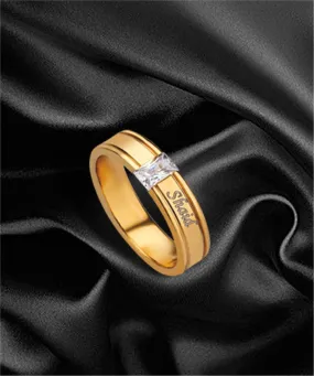 Name Engraved Men's Finger Ring