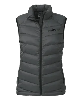 Outlet Women's Super Down LT Vest | Gunmetal