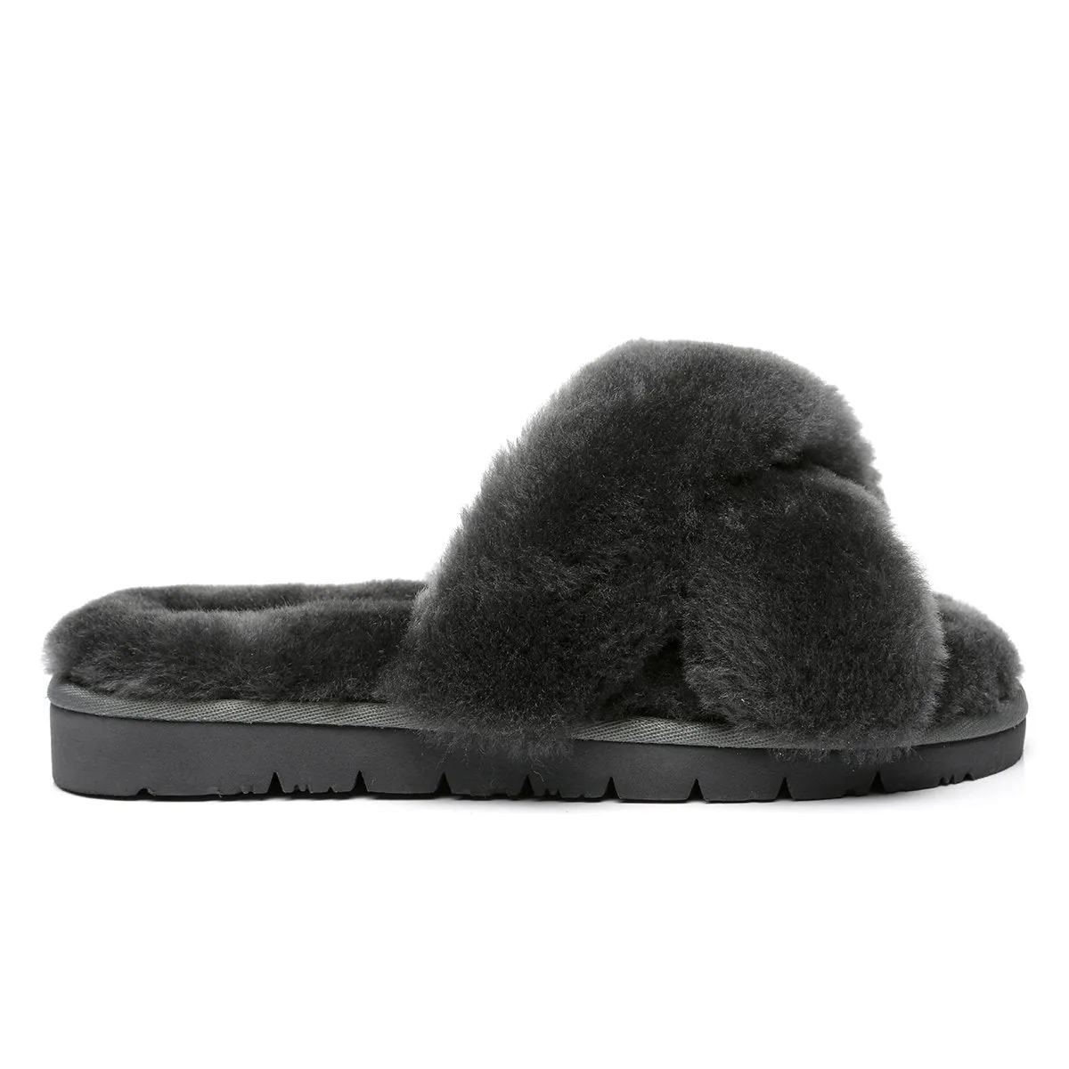 Premium Cross Fluff Ultra Comfort Sole UGG Slippers