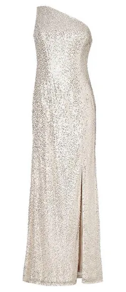 Silver Sequin Mermaid Gown