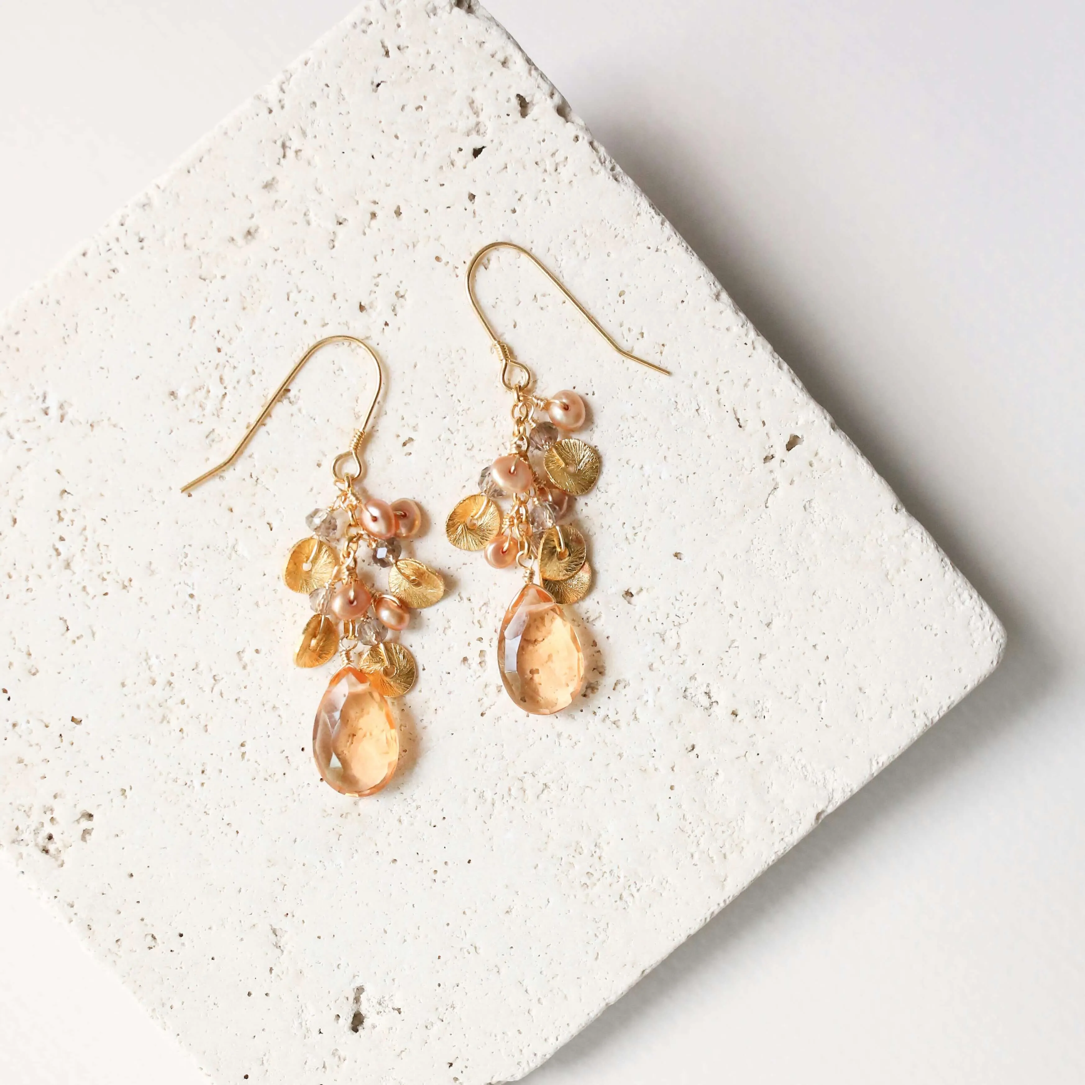 The Aurora Earring - Citrine