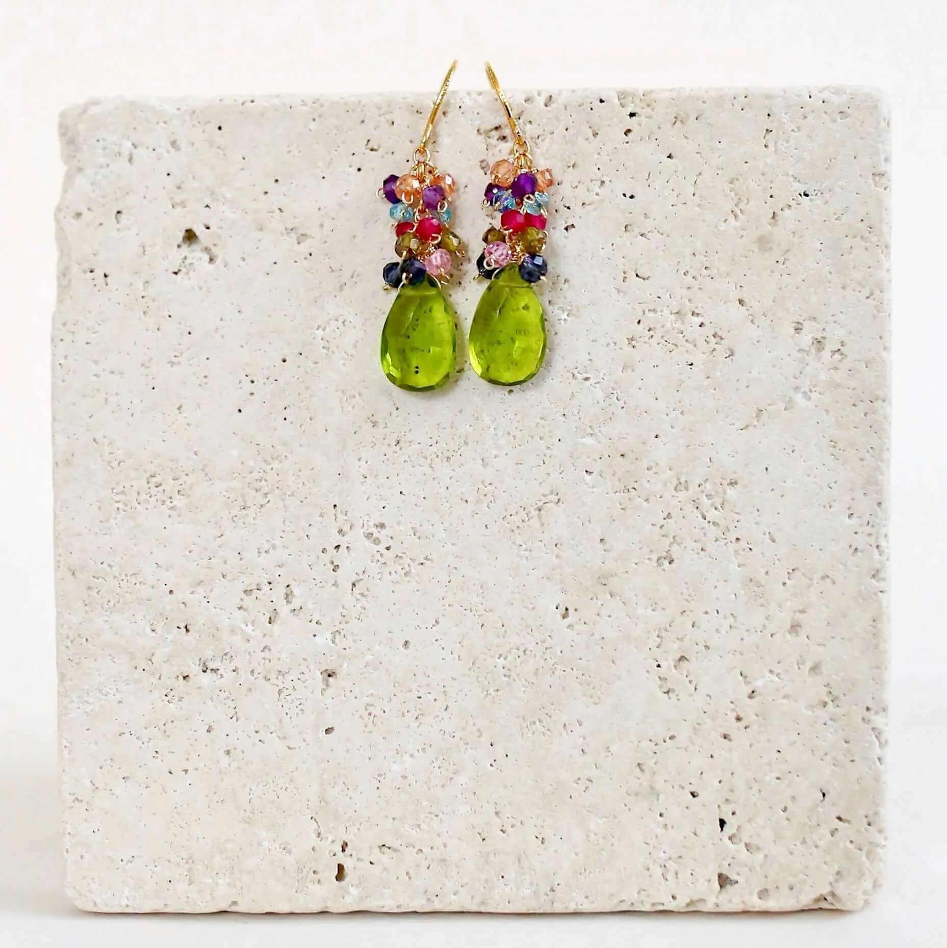 The Bala Earring - Peridot Quartz