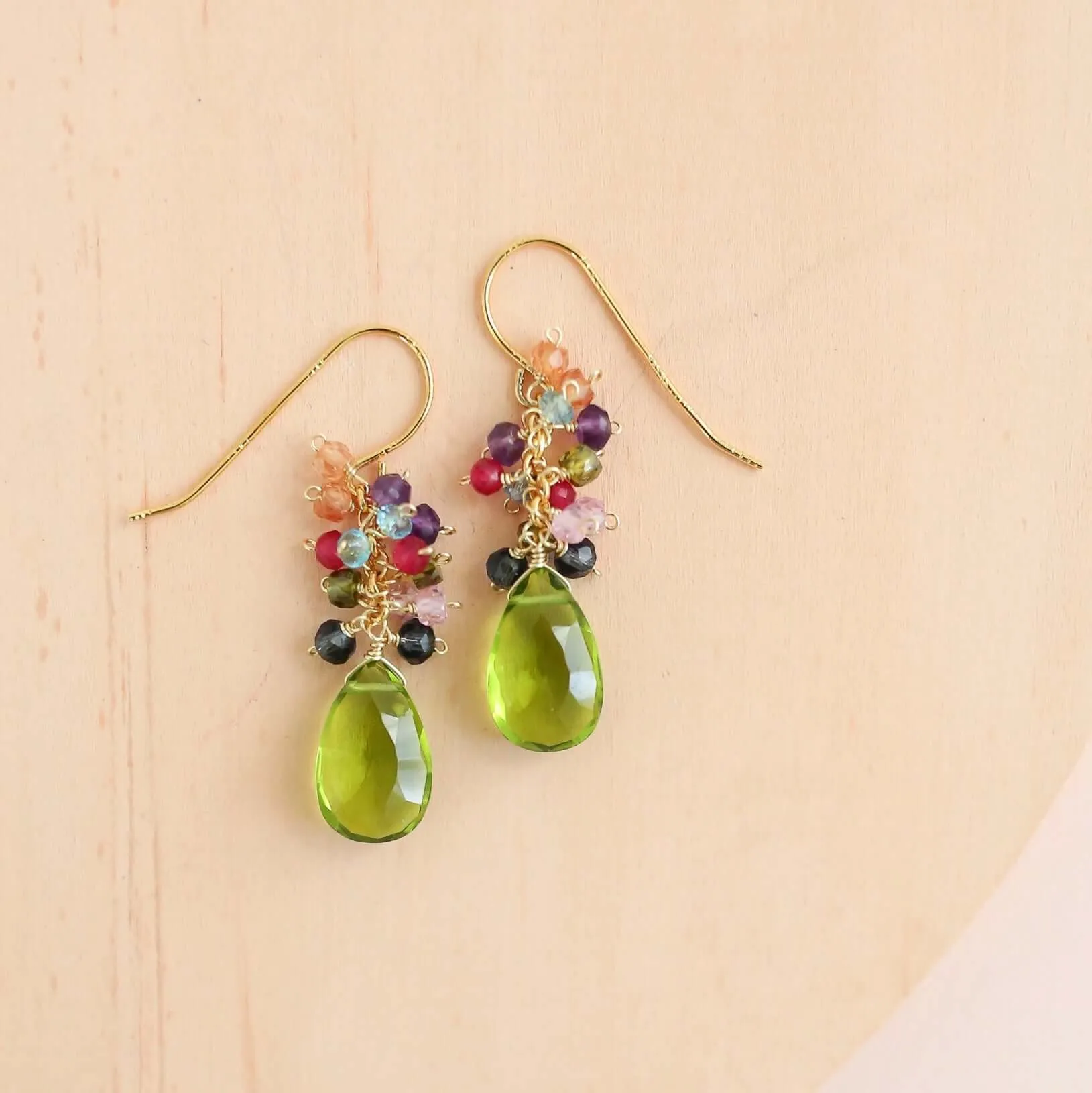 The Bala Earring - Peridot Quartz