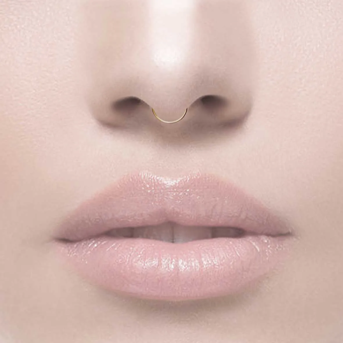 TUTSI EXTRA MINI. Gold Septum Clicker Ring