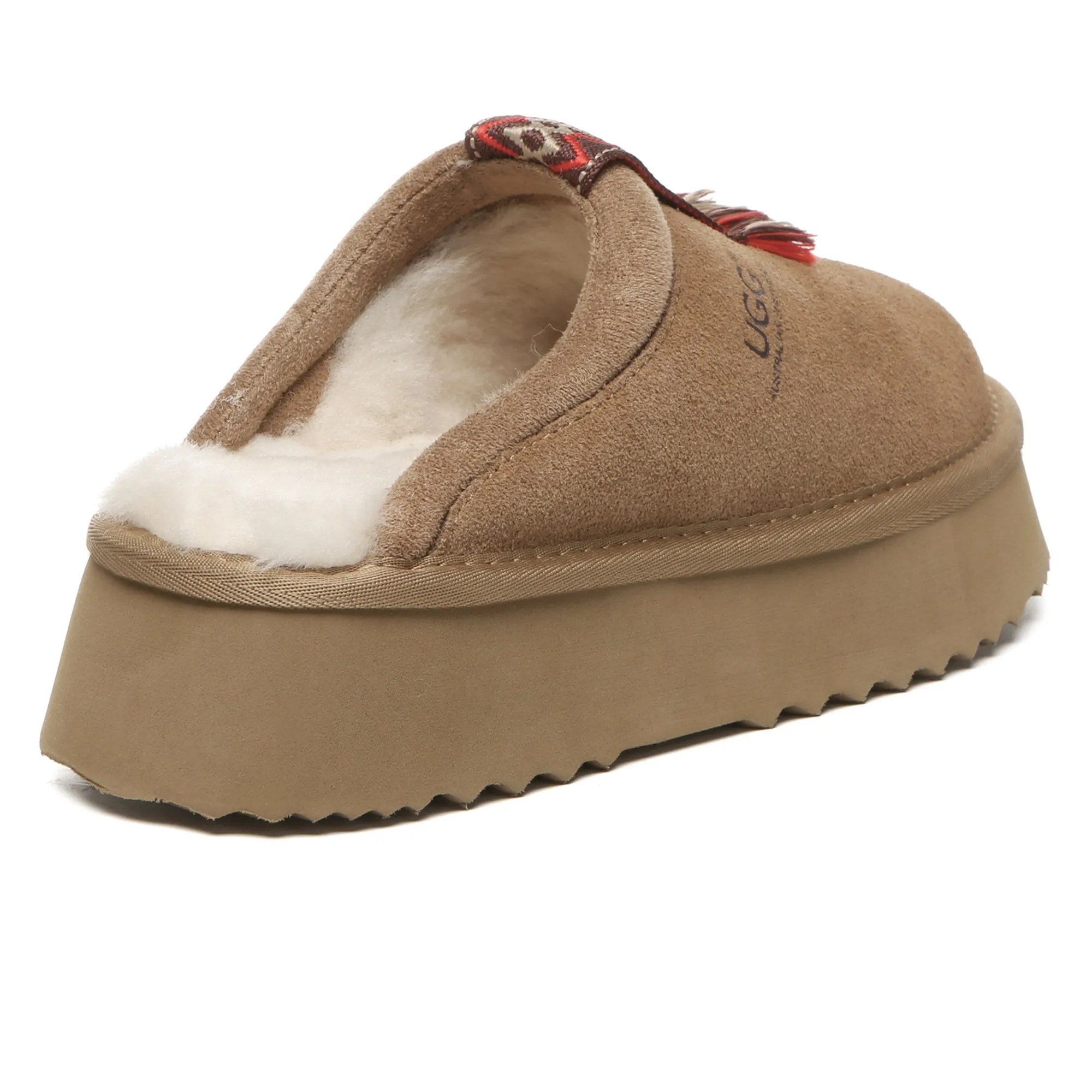 UGG Tassie Stitch Platform Slippers