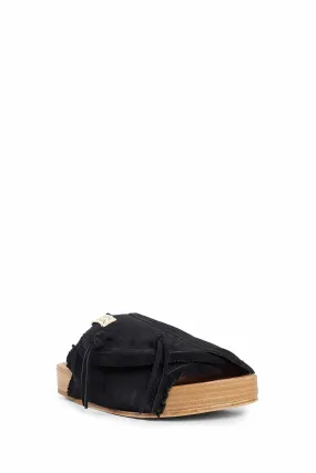 VISVIM MAN BLACK SANDALS & SLIDES