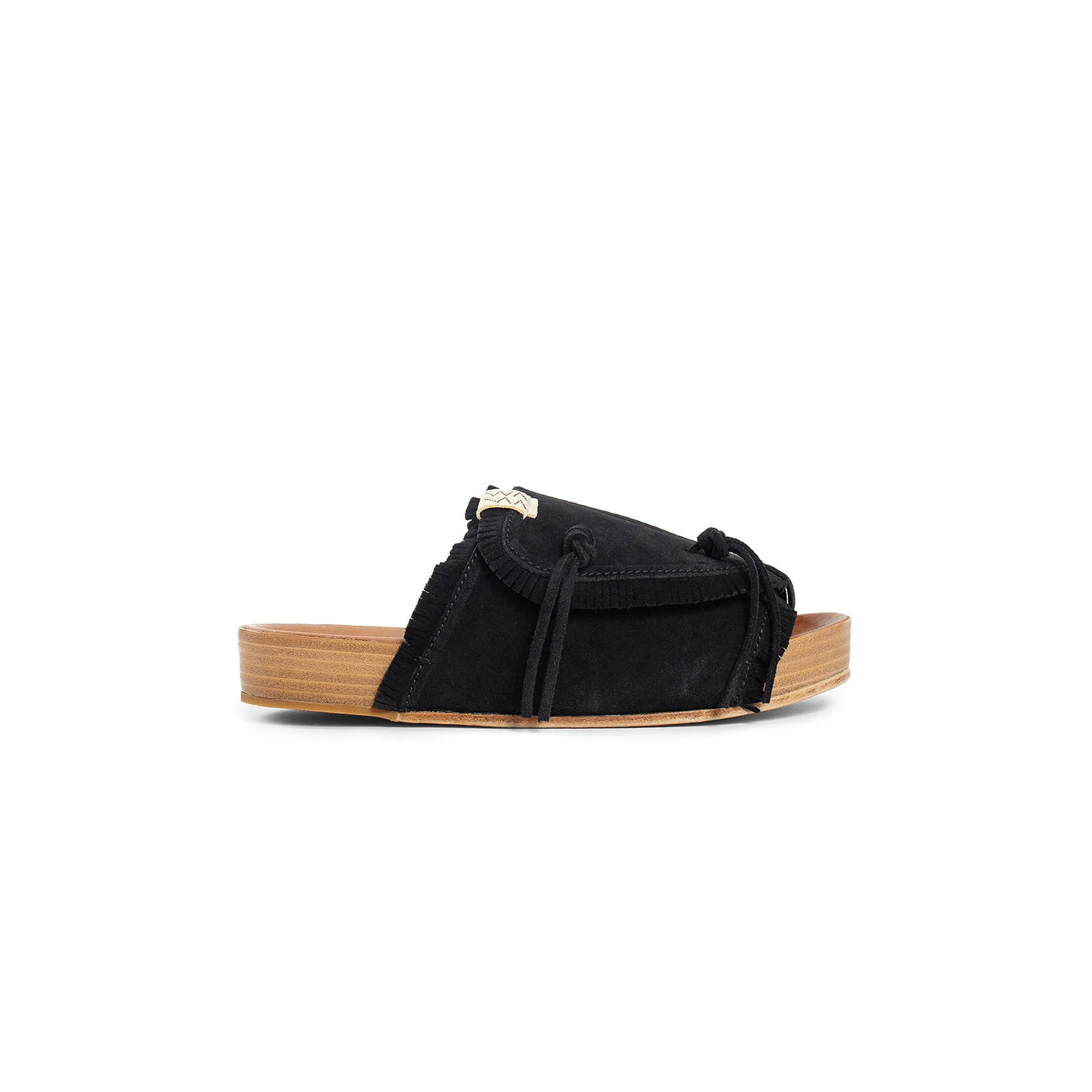 VISVIM MAN BLACK SANDALS & SLIDES