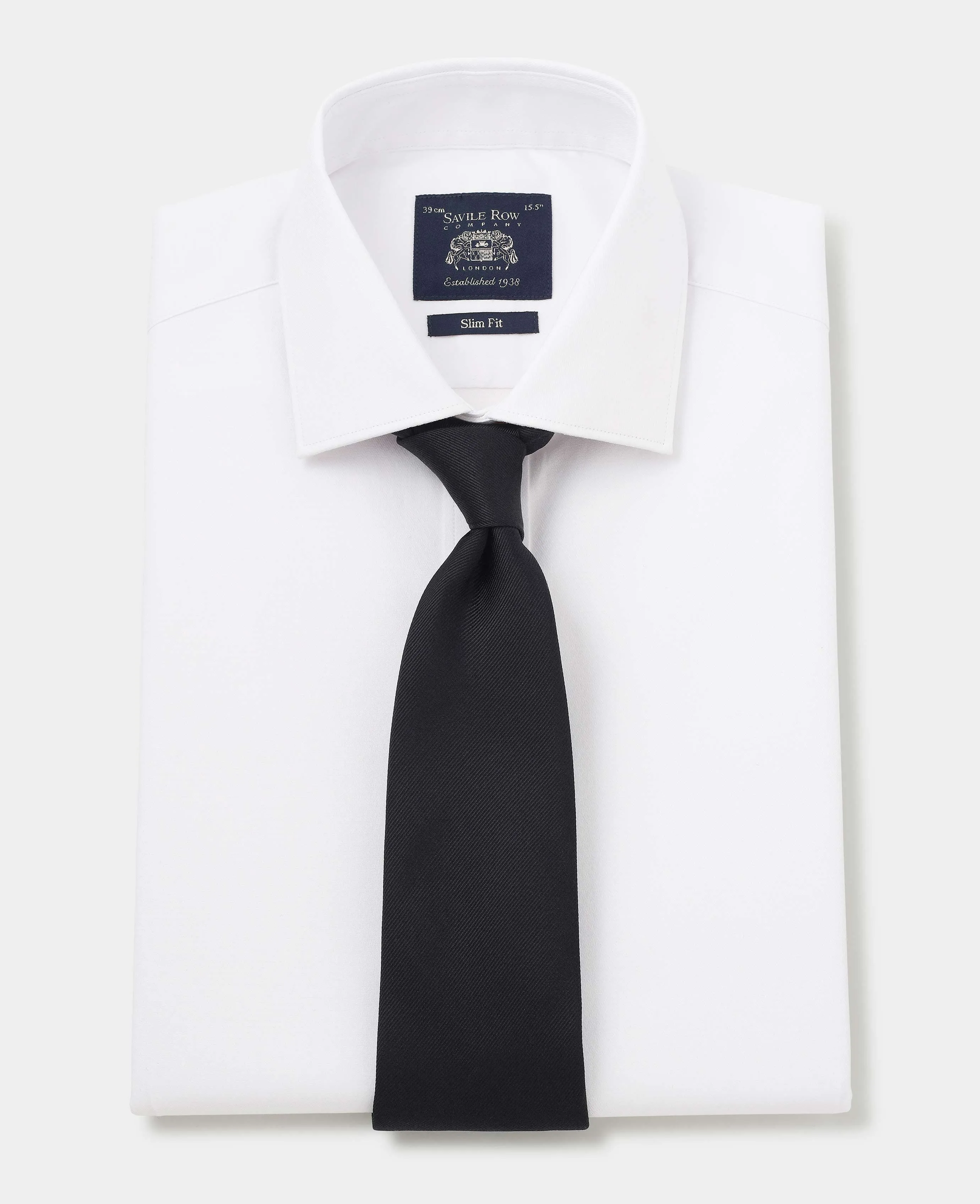 White Stretch Cotton Slim Fit Formal Shirt - Single Cuff