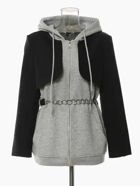 Women's Cozy Luxury Gray Zip-Up Hoodie