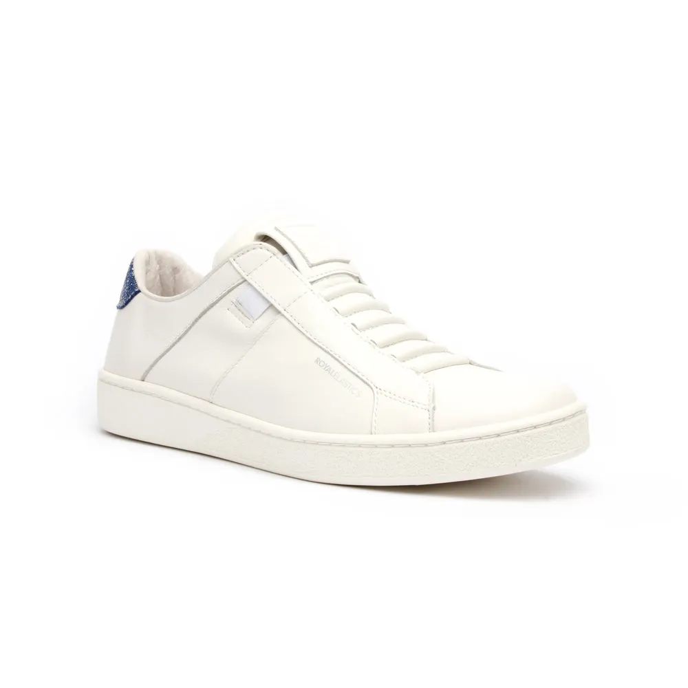 Women's Icon Urbanite White Blue Leather Sneakers 92982-005