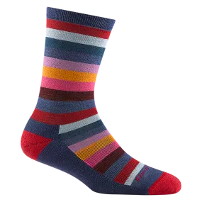 Women's Mystic Stripe Crew  Lightweight Lifestyle Sock